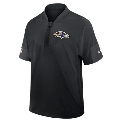 Baltimore Ravens Sideline Coach Men's Nike NFL 1/2-Zip Short